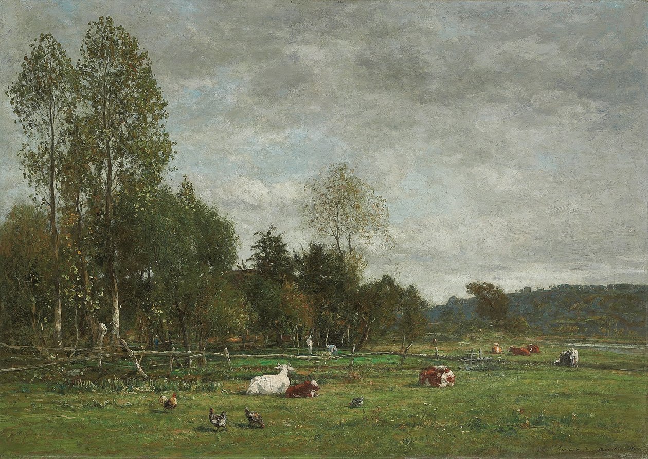 مرعى بالقرب من Honfleur ، 1864 بواسطة يوجين لويس بودين