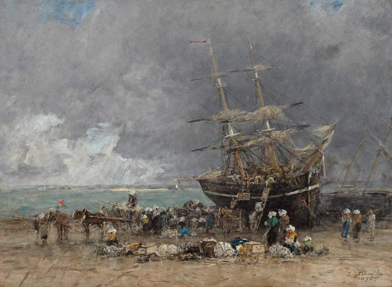 عودة Terre-Neuvier 1875. بواسطة يوجين لويس بودين