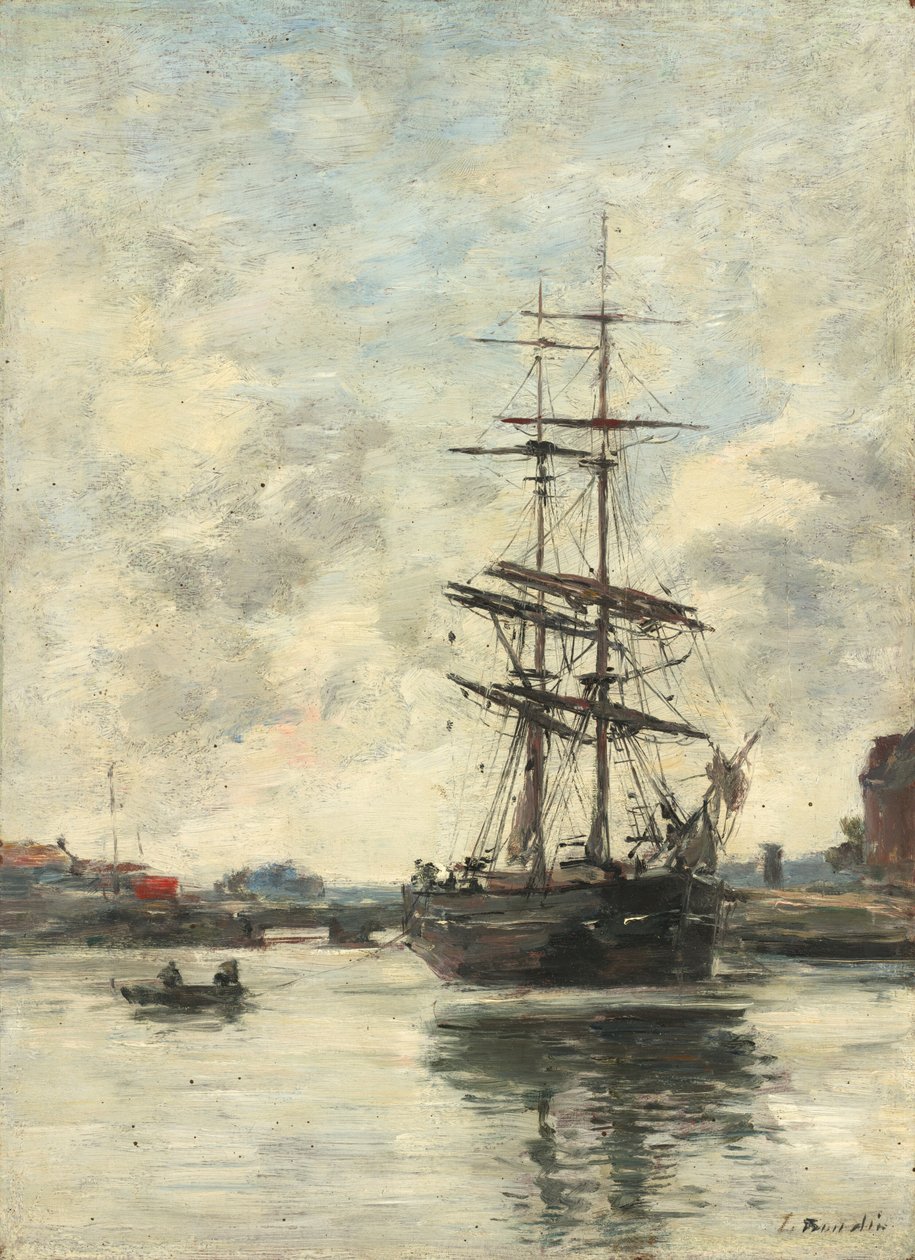 السفينة على Touques ، ج. 18881895. بواسطة يوجين لويس بودين