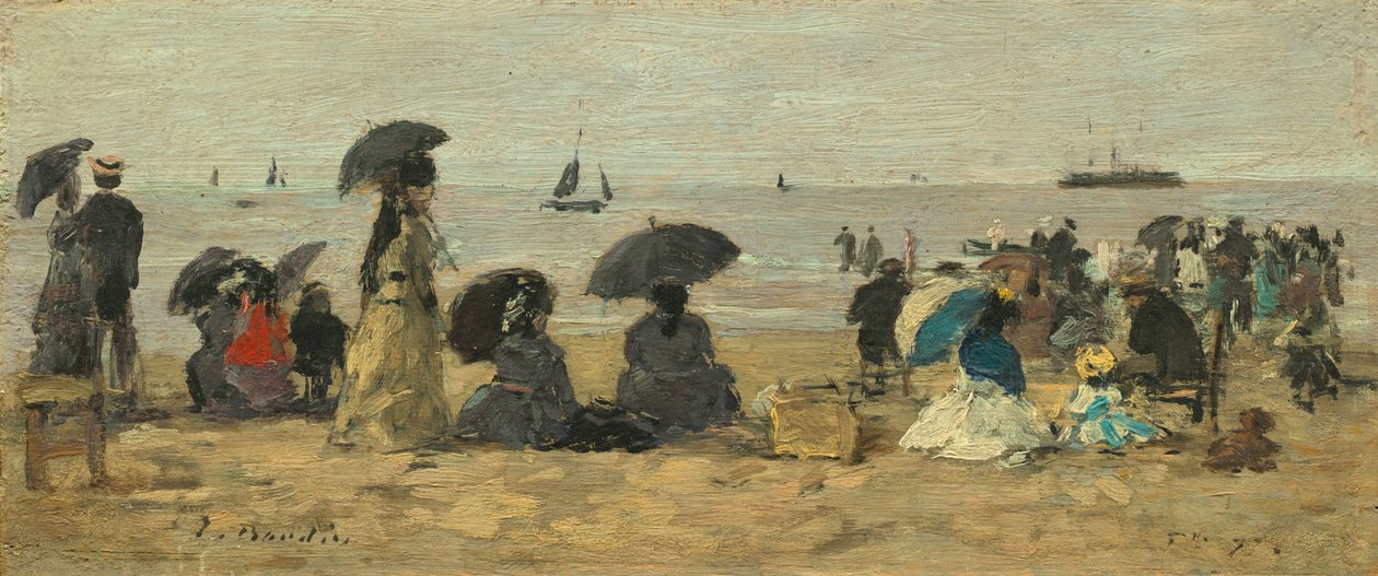 الشاطئ 1877. بواسطة يوجين لويس بودين