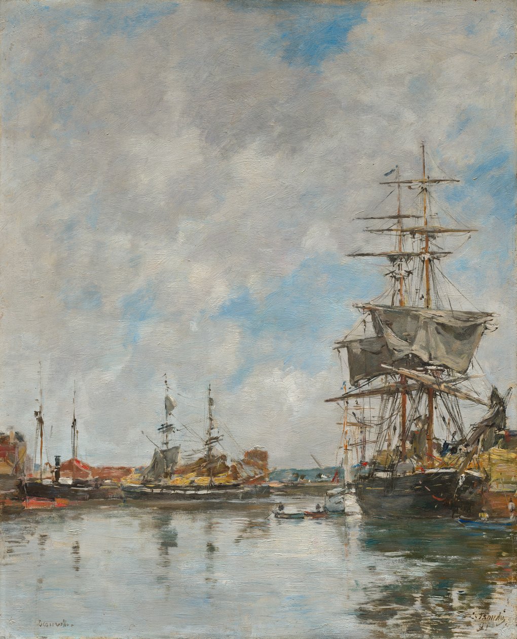 رصيف دوفيل ، 1891. بواسطة يوجين لويس بودين