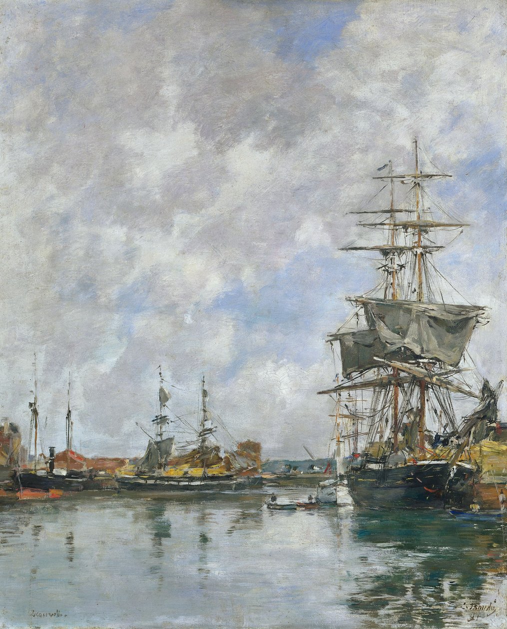 رصيف دوفيل ، 1891 بواسطة يوجين لويس بودين