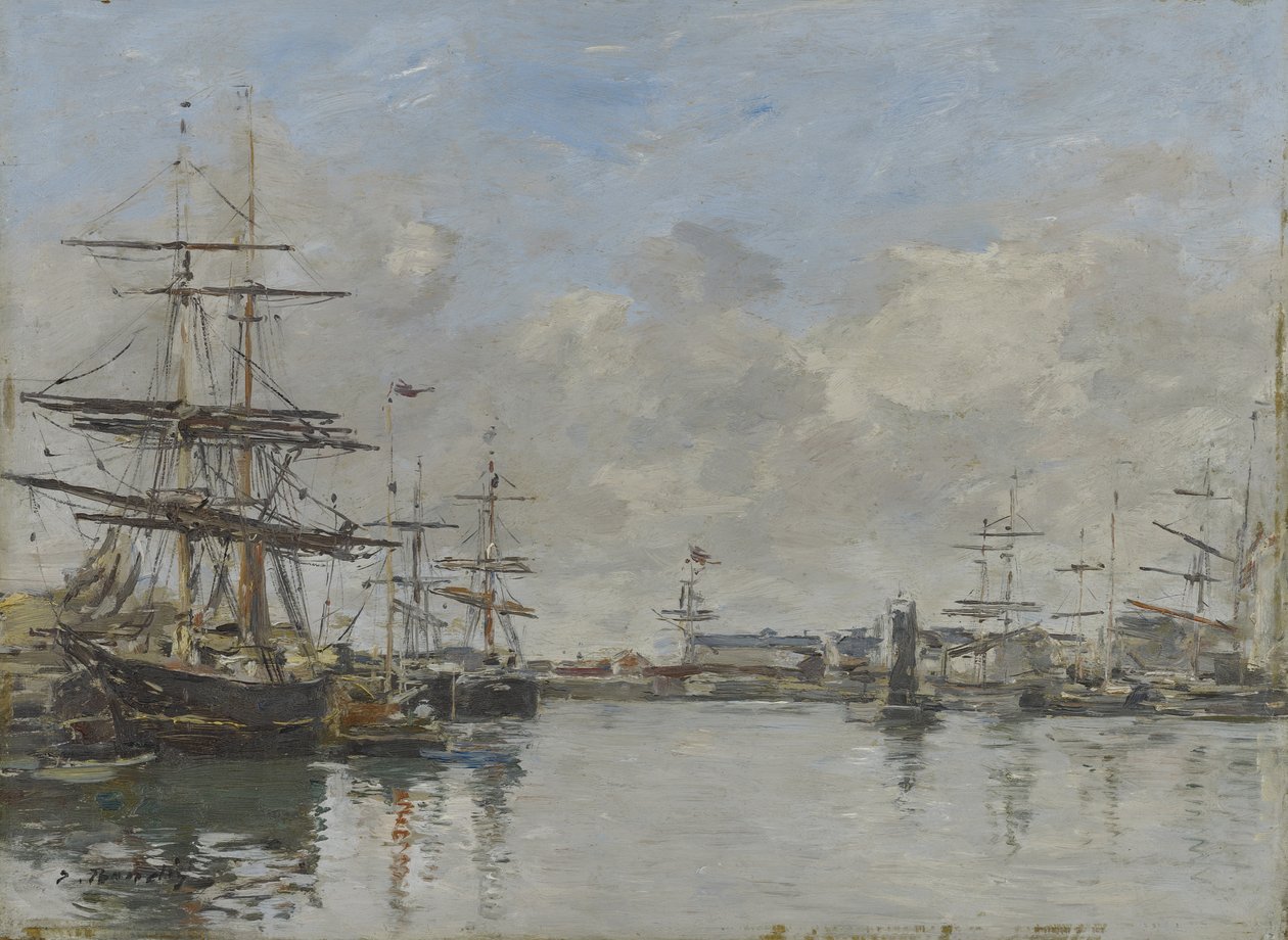 ميناء لوهافر ، c.1885-90 بواسطة يوجين لويس بودين