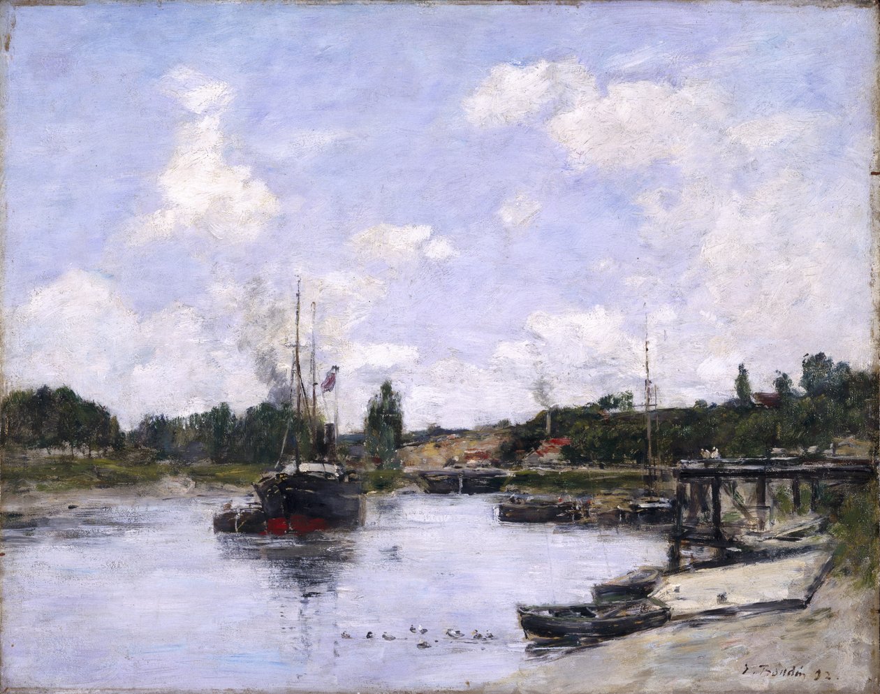 الميناء ، Saint-Valery-sur-Somme ، 1892 بواسطة يوجين لويس بودين