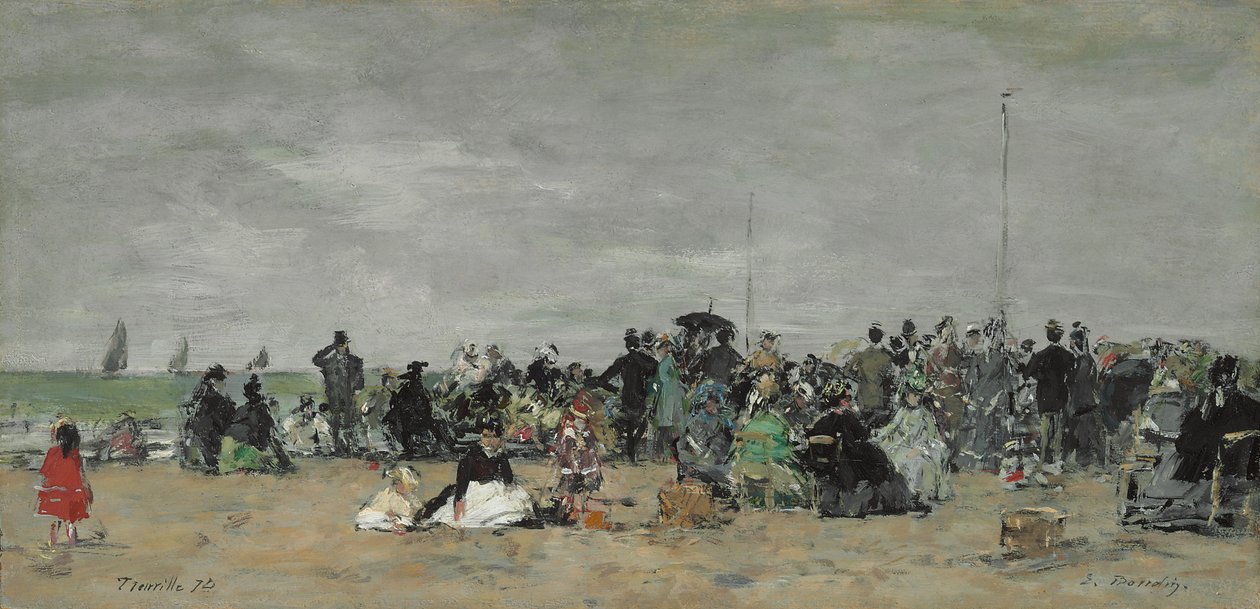 شاطئ تروفيل ، 1874 بواسطة يوجين لويس بودين