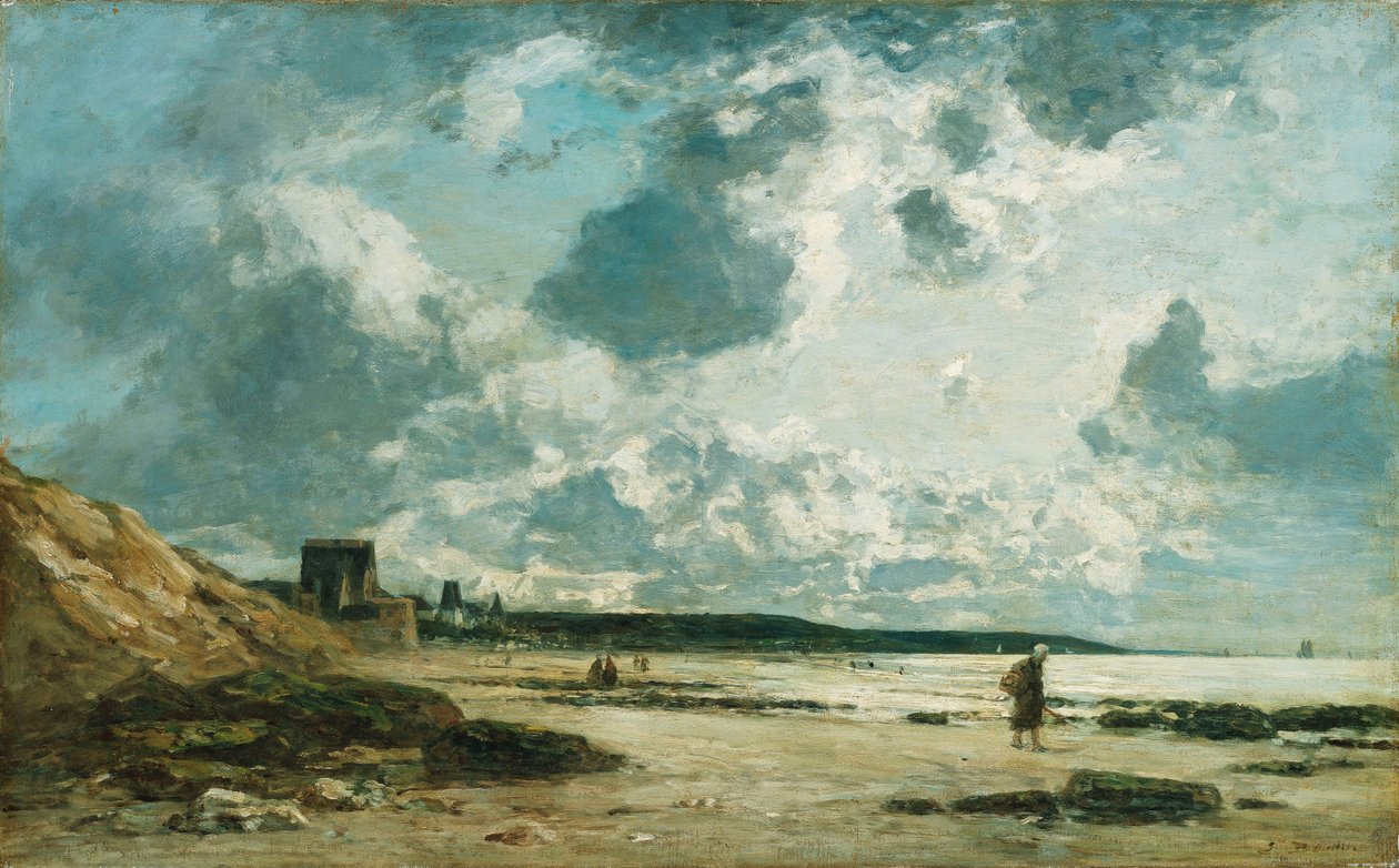تروفيل ، الصخور السوداء ، c.1860-1865 بواسطة يوجين لويس بودين