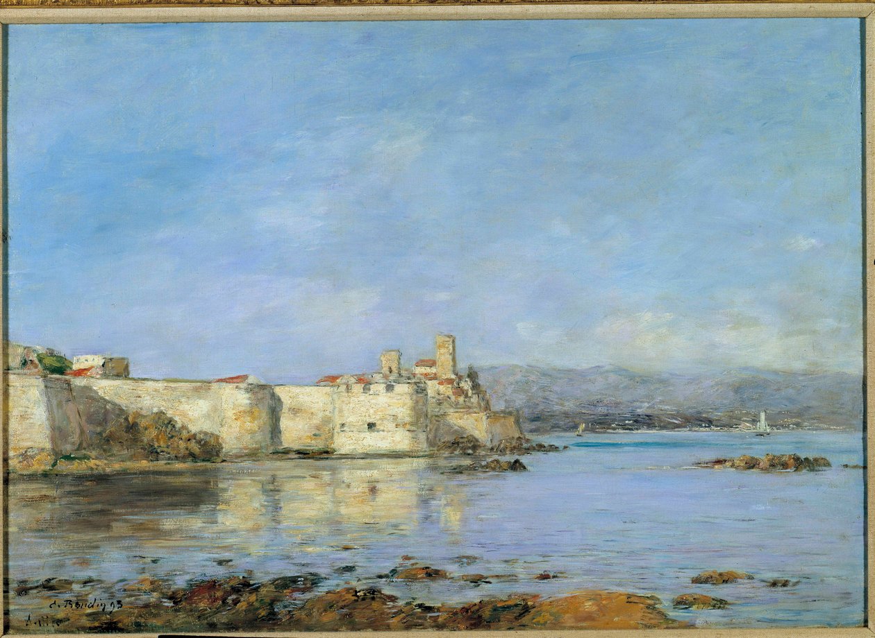 منظر لميناء أنتيبس لوحة بواسطة يوجين لويس بودين (1824-1898) 1893 صن. 0،46 × 0،66 م باريس ، متحف أورسيه بواسطة يوجين لويس بودين