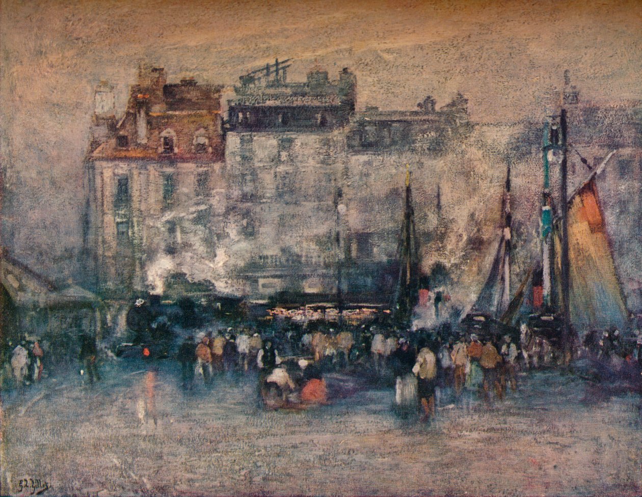 "مغادرة القطار البحري" عام 1907 بواسطة يوجين لويس جيلوت
