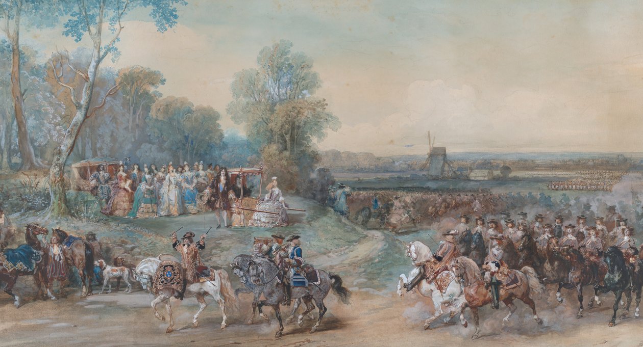 معسكر كومبين ، 1698 ، كاليفورنيا. 1860. بواسطة يوجين لويس لامي