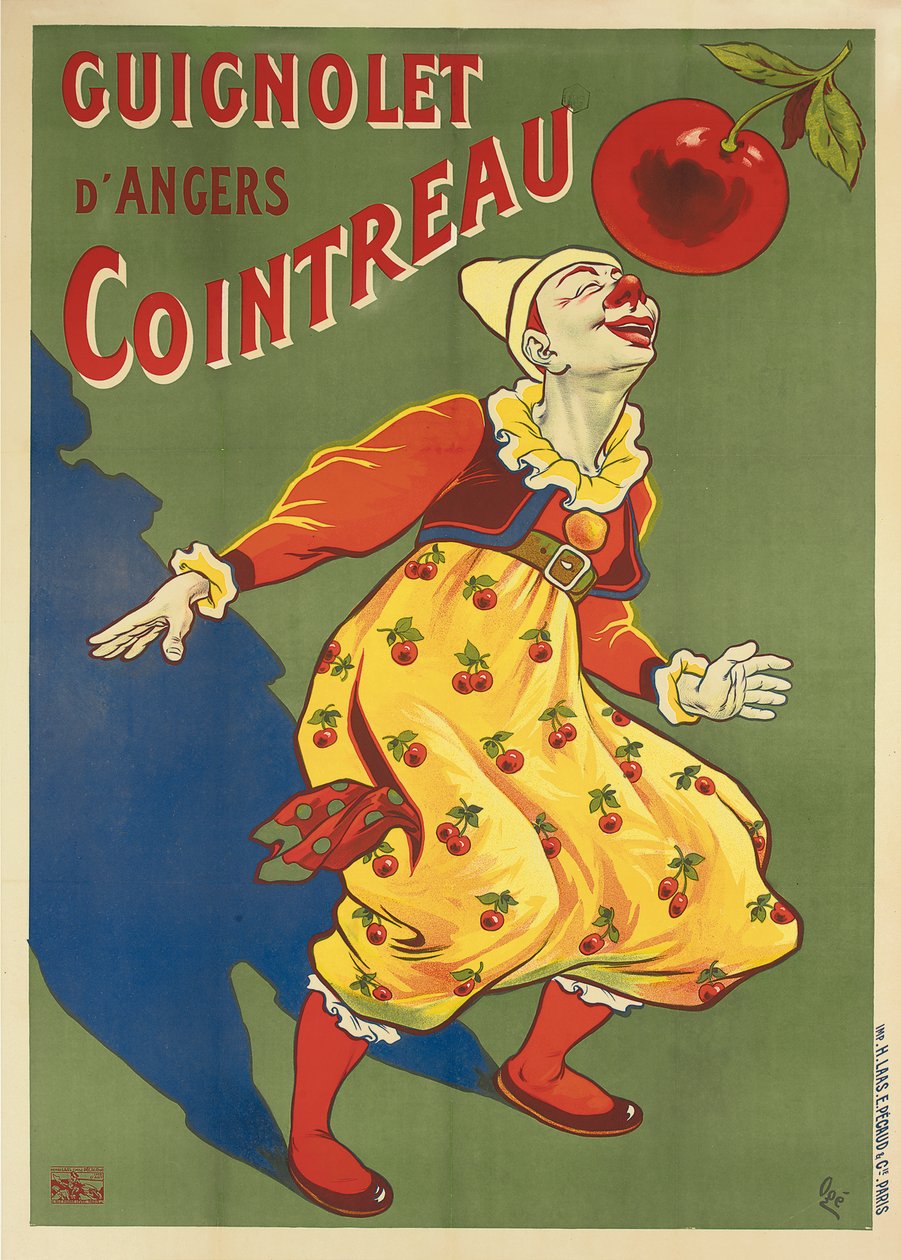 ملصق إعلاني لـ Guignolet&39;s Cointreau ، حوالي 1900 (طباعة حجرية ملونة) بواسطة يوجين أوجي