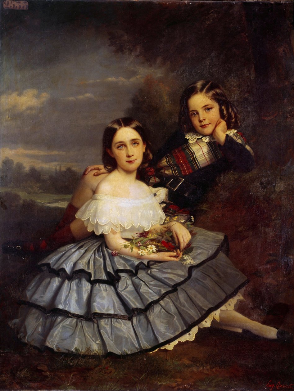 صورة لنويمي (1847-1916) وهنري بيكيه دو بيلت لوحة بواسطة يوجين كيسنيت (1816-1899) 1855 حوالي صن. 1.46x1.14 م Blerancourt ، متحف فرانكو أمريكان بواسطة يوجين كيسنت