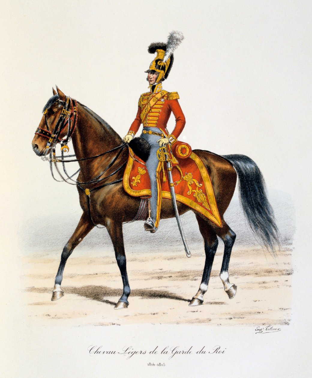 خيول الملك الحرس الخفيفة ، 1814-15 بواسطة يوجين تايتوكس