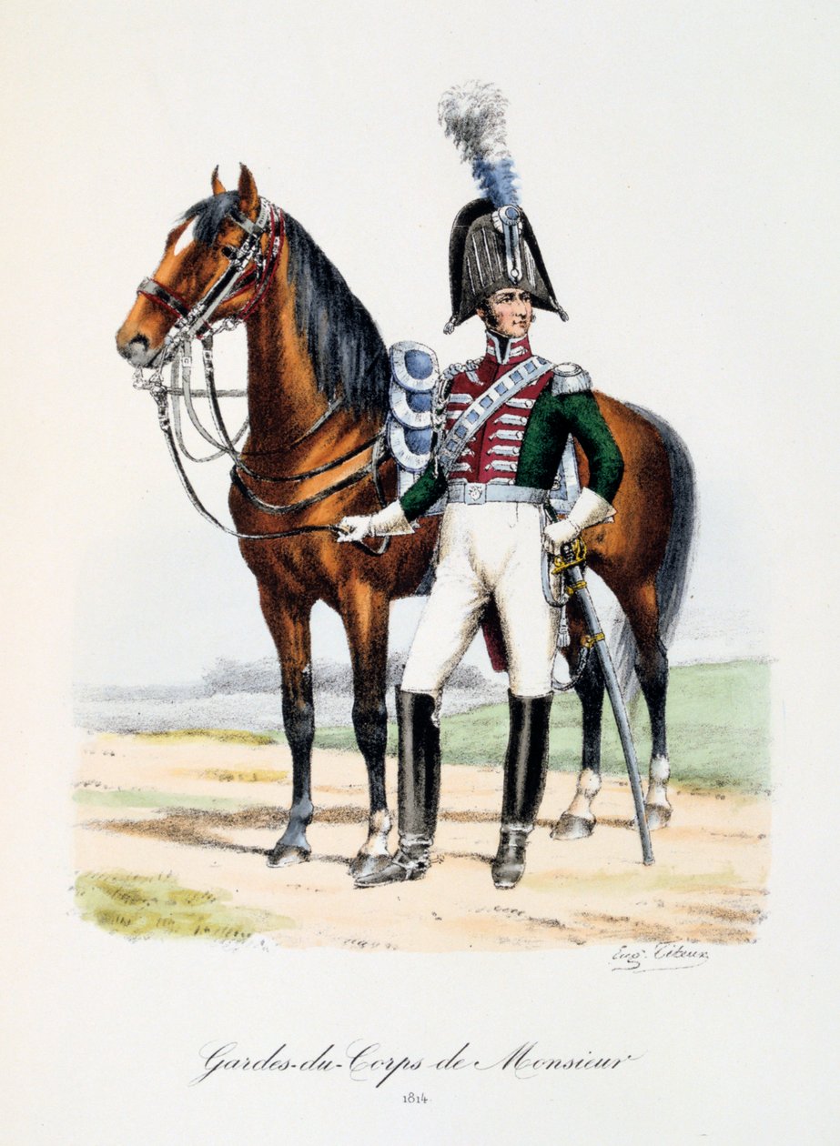 Guards-du-Corps de Monsieur ، 1814 بواسطة يوجين تايتوكس