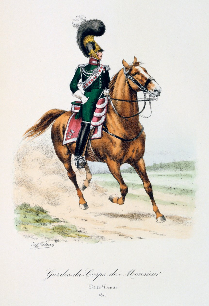 Guards-du-Corps de Monsieur ، Petite Tenue ، 1815 بواسطة يوجين تايتوكس