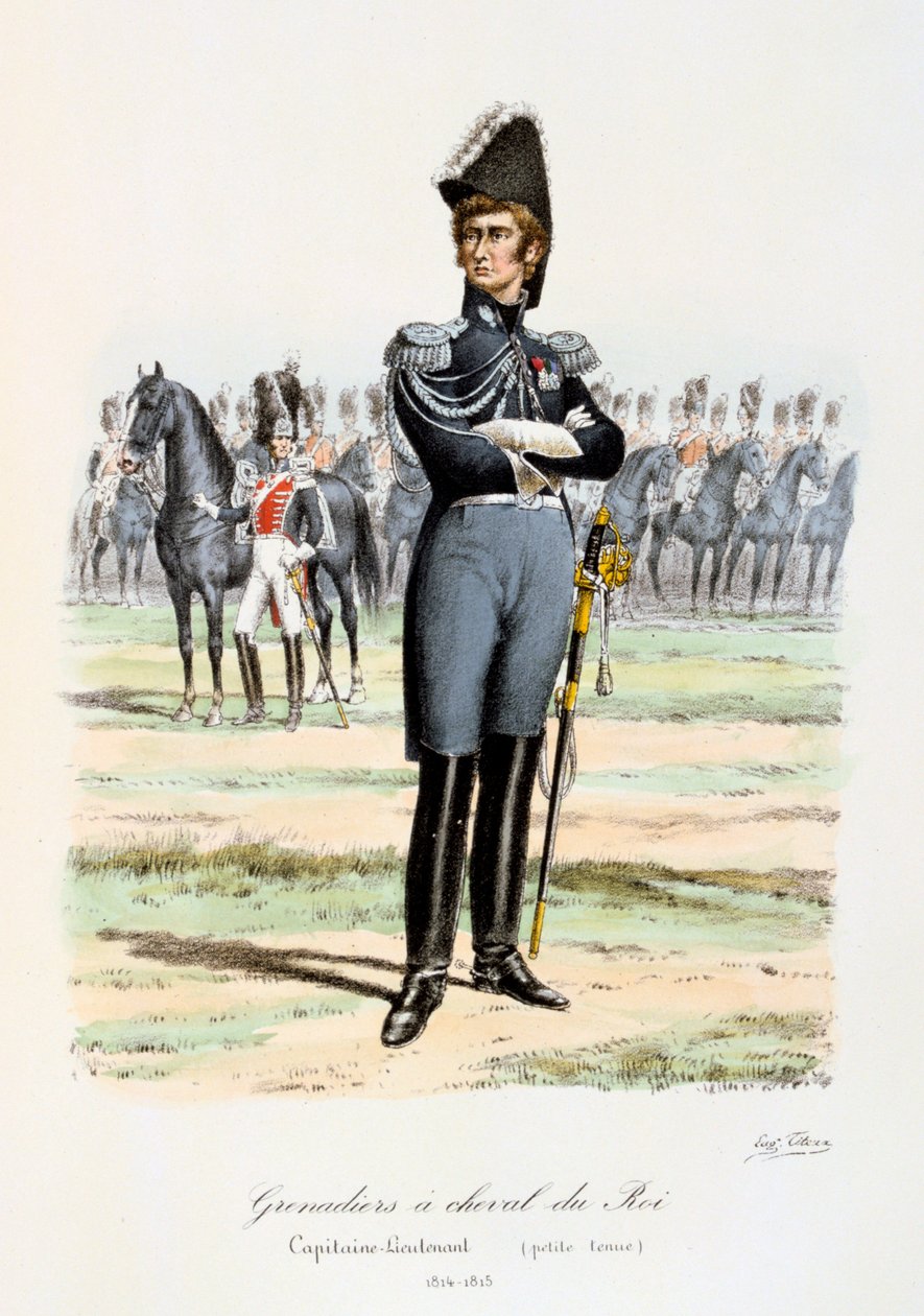 Grenadiers à Cheval du Roi ، النقيب الملازم 1814-15 بواسطة يوجين تايتوكس
