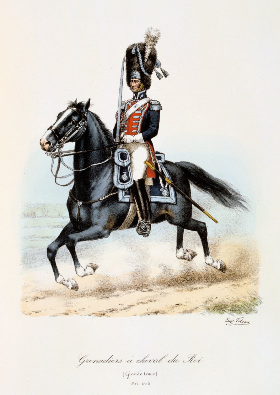 Grenadiers à Cheval du Roi ، فستان كبير ، 1814-15 بواسطة يوجين تايتوكس