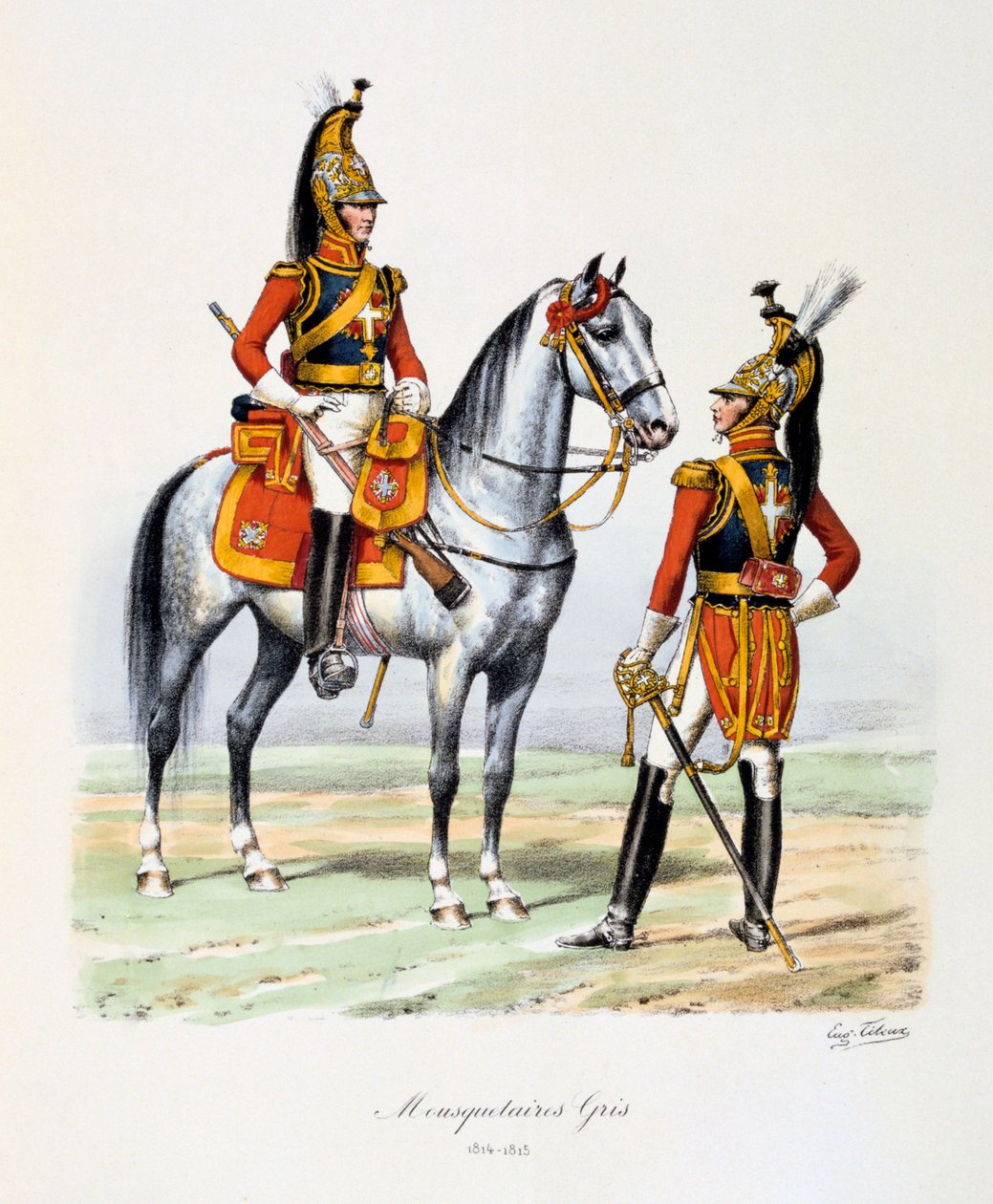 الفرسان الرمادية ، 1814-15 بواسطة يوجين تايتوكس