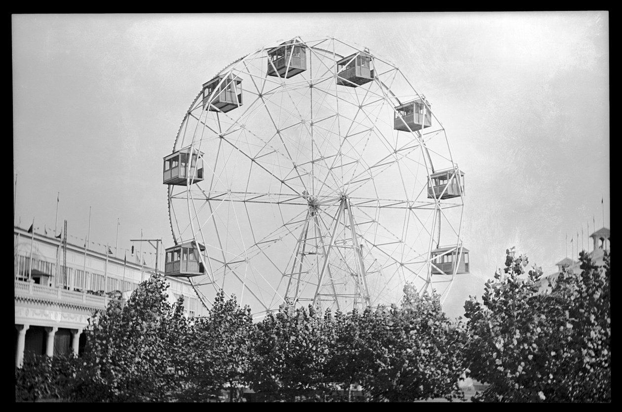 عجلة فيريس ، كوني أيلاند ، 1910 (نيترات سلبية) بواسطة يوجين ويملينجر