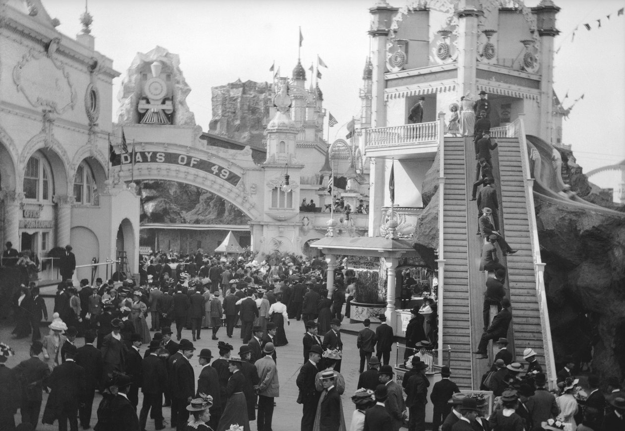 لونا بارك ، 1909 (نيترات سلبية) بواسطة يوجين ويملينجر