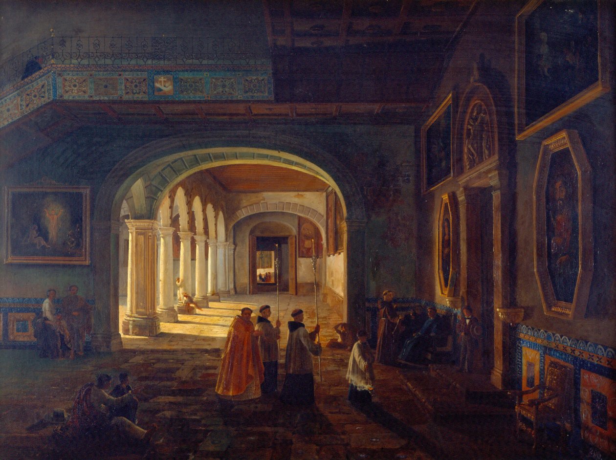 Antesacristy من دير الفرنسيسكان بواسطة يوجينيو لانديسيو