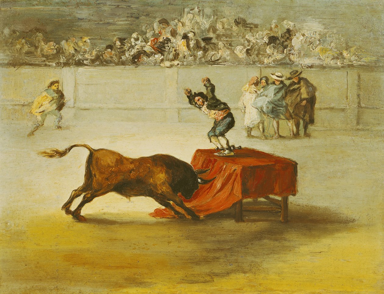 حماقة مارتينشو الأخرى في الحلبة الثورية في سرقسطة ، بعد لوحة رسمها فرانسيسكو غويا (1746-1828) بواسطة Eugenio Lucas y Padilla