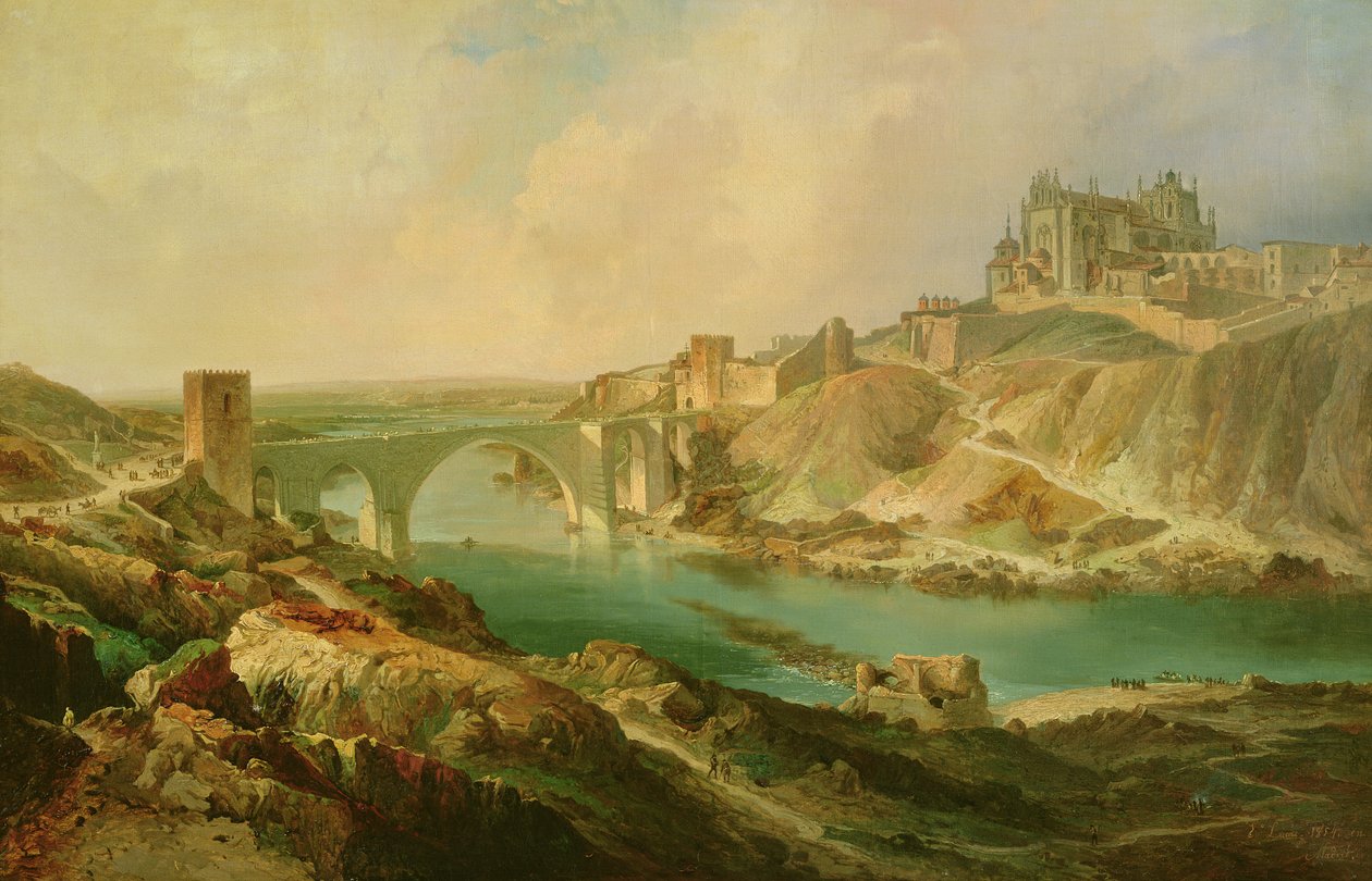 مشهد من طليطلة ، 1854 بواسطة Eugenio Lucas y Padilla