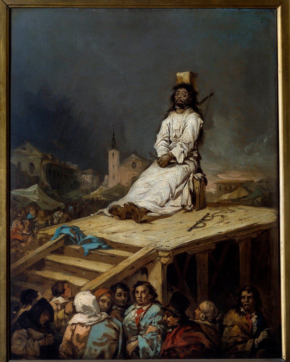 محاكم التفتيش: "" الكاهل "لوحة لأوجينيو لوكاس إي فيلاسكيز (1817-1870) القرن التاسع عشر. 0،53x0،41 م ليل ، متحف الفنون الجميلة بواسطة أوجينيو لوكاس فيلازكويز