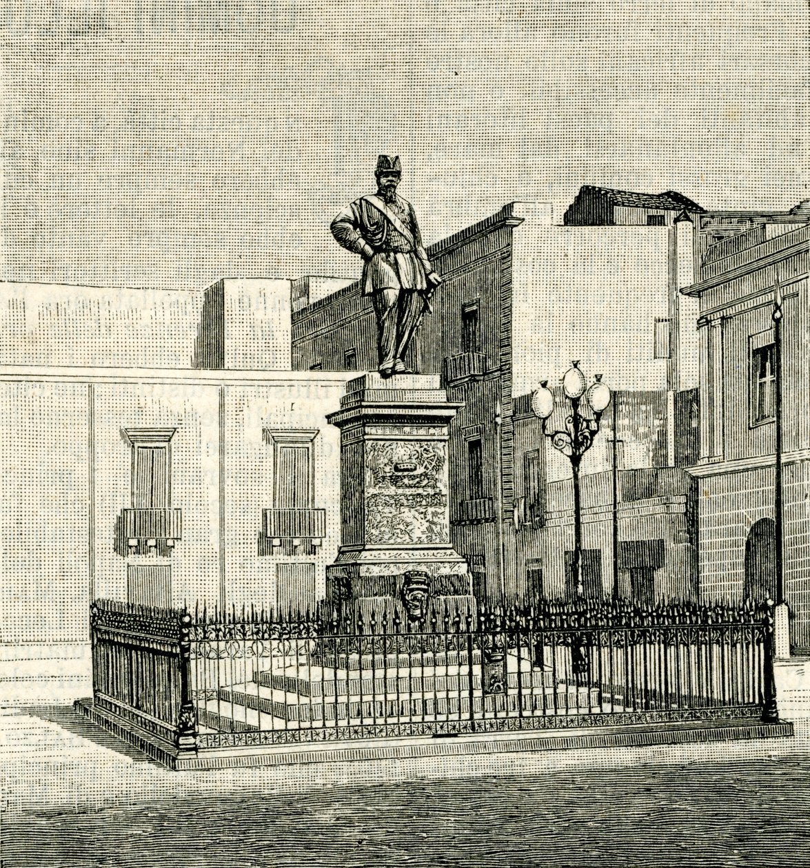 نصب تذكاري لفيتوريو إيمانويل الثاني (1820-1878) ، بواسطة أوجينيو ماكناني (1852-1930) ، ليتشي ، بوليا ، إيطاليا بواسطة أوجينيو ماكاغناني