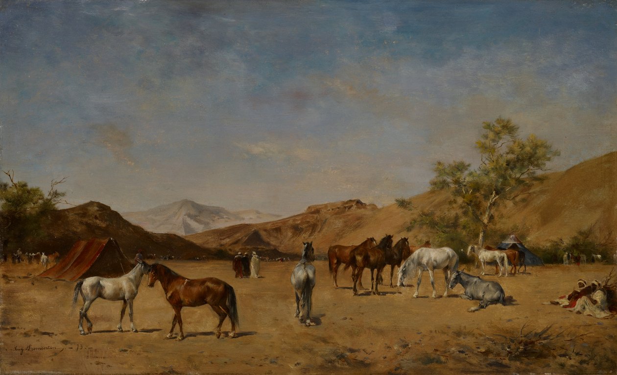 معسكر عربي ، 1873 بواسطة يوجين فرومنتين