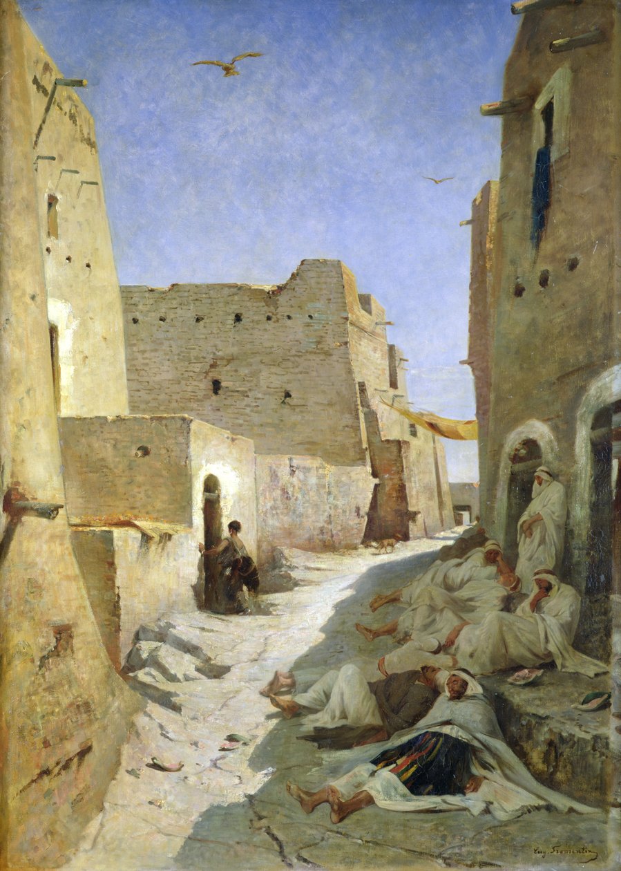 The Bab-El-Gharbi Road, Laghouat, 1859  بواسطة يوجين فرومنتين