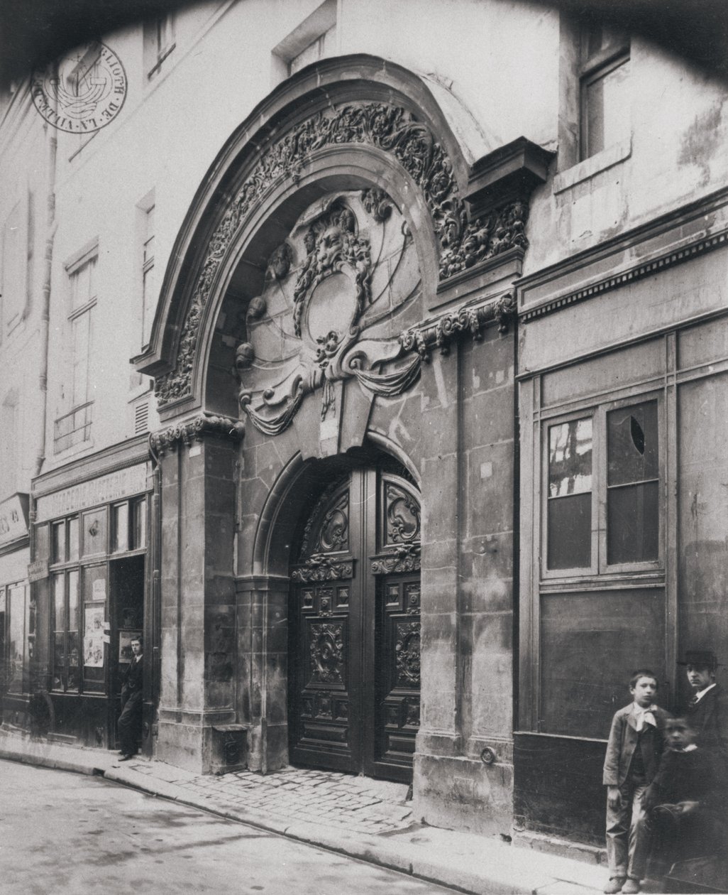 فندق Chalons Luxembourg ، Rue Geoffroy LAsnier ، الدائرة الرابعة ، 1898 بواسطة يوجين أتيج