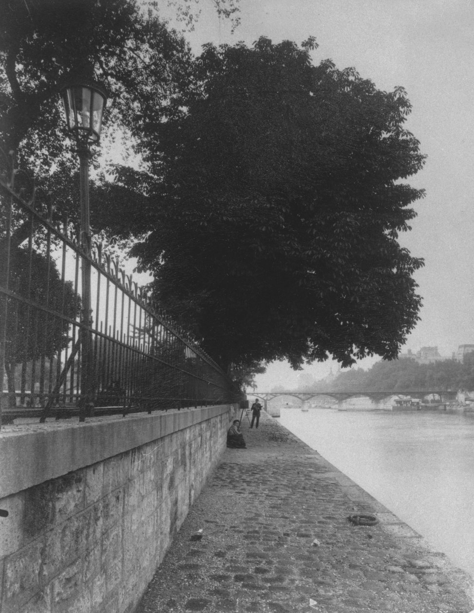 منظر لجسر الفنون من Terre-Plein في Pont Neuf ، 1911 بواسطة يوجين أتيج