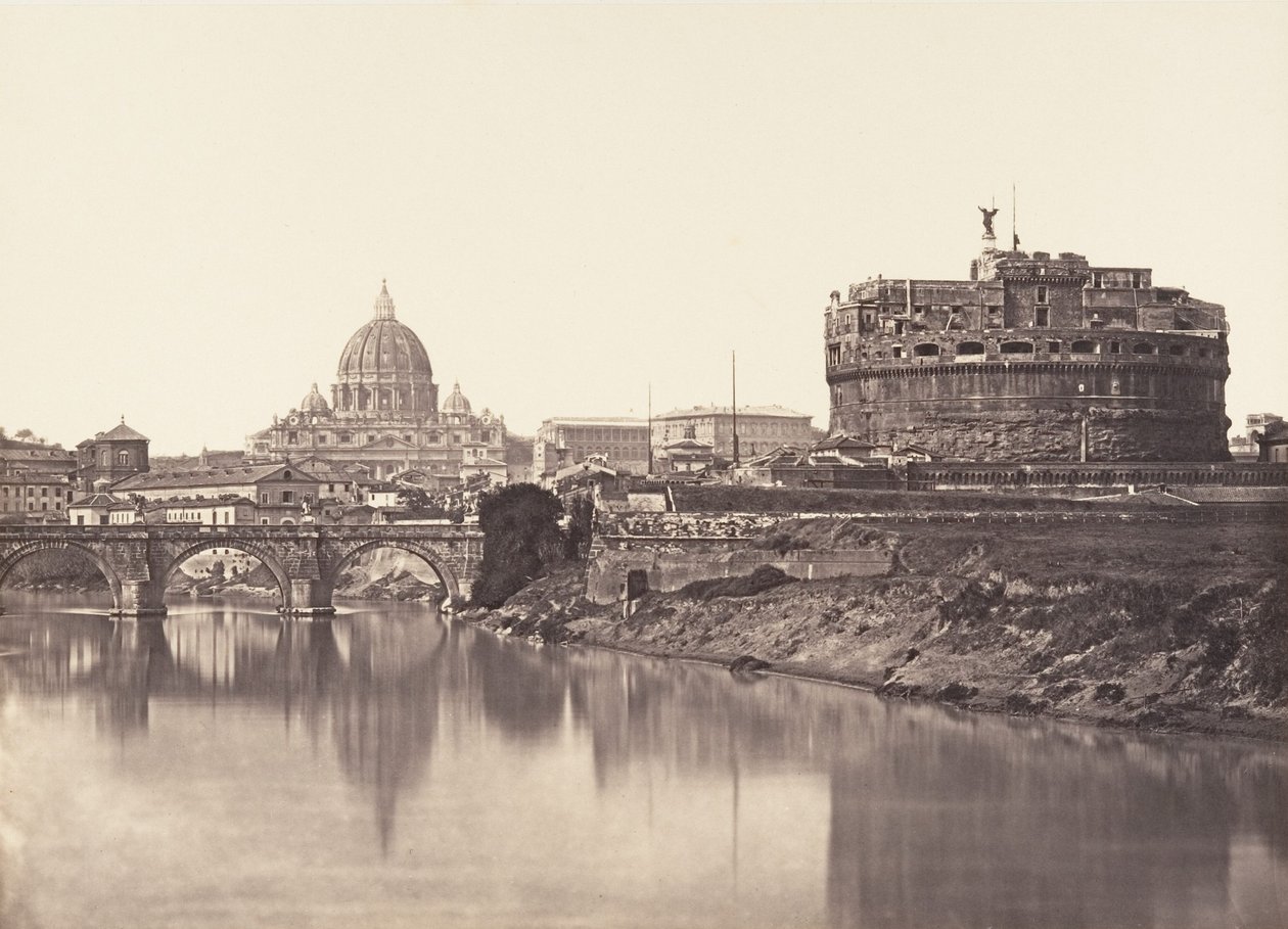منظر لقلعة سانت أنجيلو. س. بيترو ، 1848-52. بواسطة يوجين كونستانت