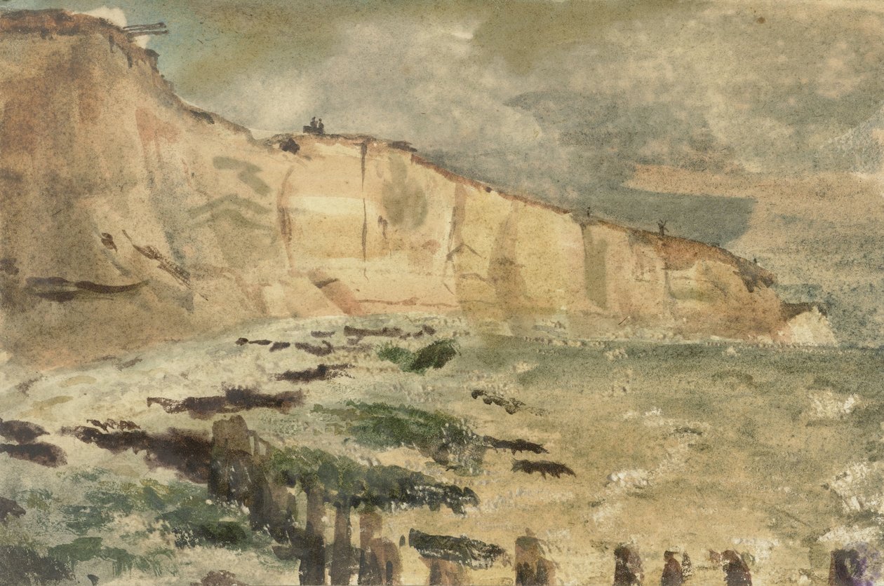 منحدرات الطباشير في دييب مناظر في دييب وحولها ، من الأعوام 1852-1855 (عنوان المسلسل) بواسطة يوجين ديلاكروا