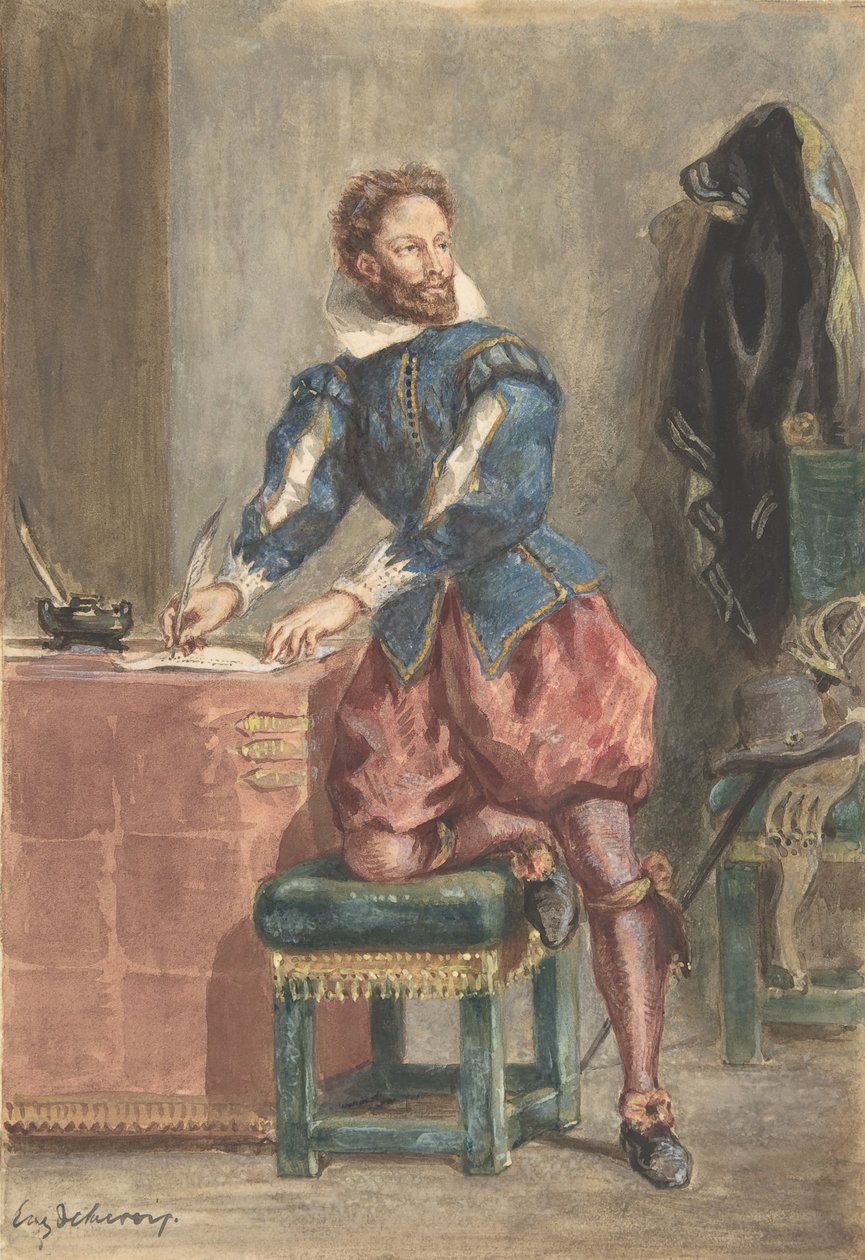 ماثورين ريجنير ، كاليفورنيا. 1846. بواسطة يوجين ديلاكروا