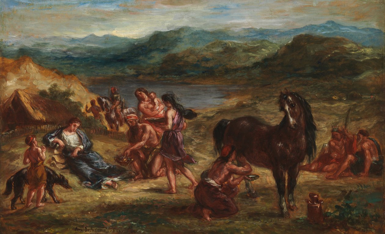 أوفيد بين السكيثيين ، 1862. بواسطة فرديناند فيكتور يوجين ديلاكروا