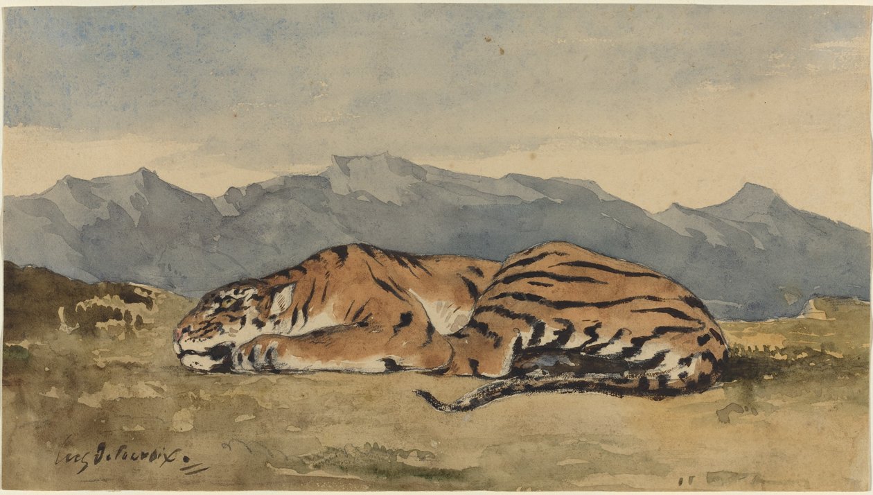 النمر ، ج. 1830. بواسطة يوجين ديلاكروا