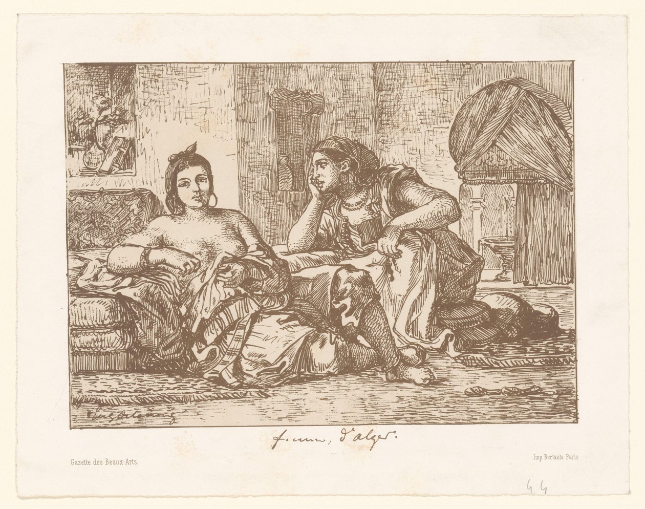امرأتان جزائريات جالسات Femmes d