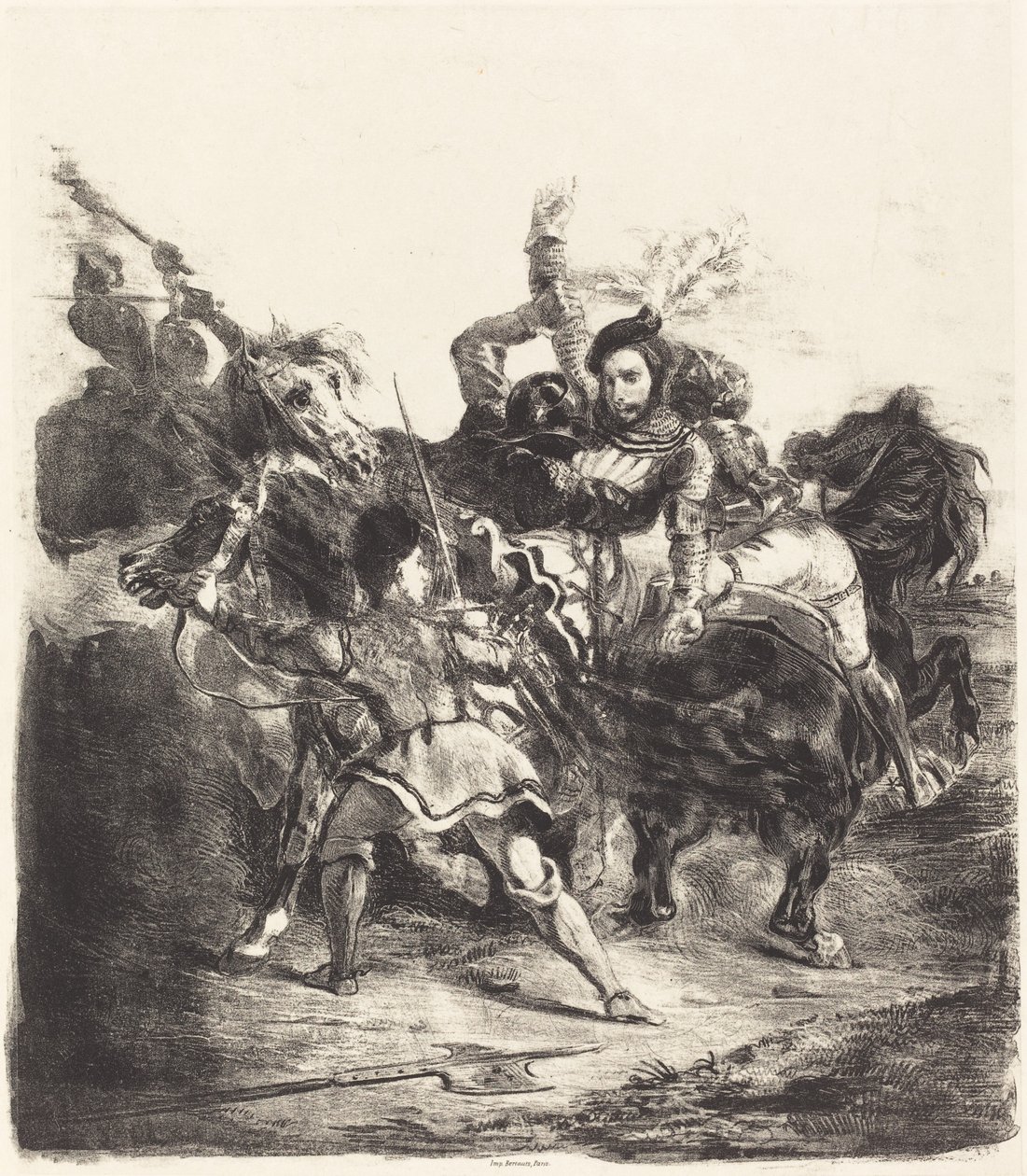 هاجمت قوات جويتز فايسلنغن فايزلنغن من قبل سكان جويتز عام 1836. بواسطة يوجين ديلاكروا