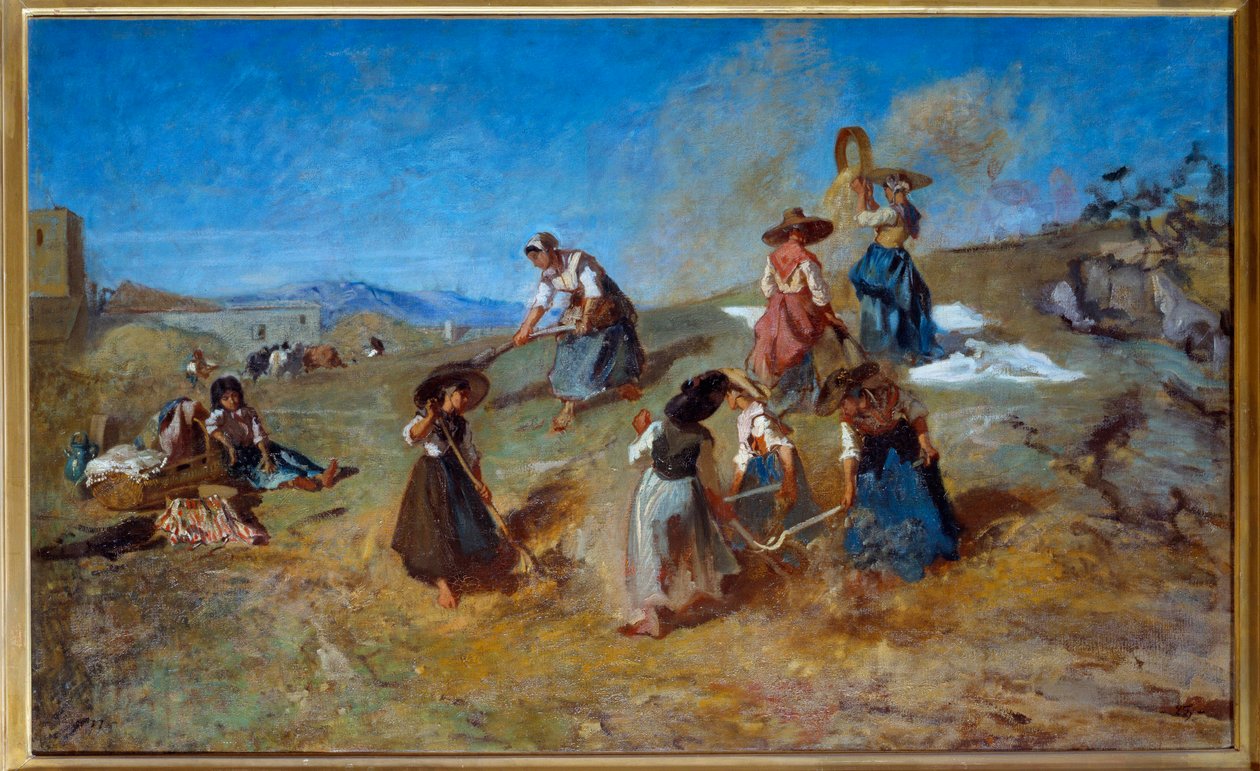 لوحة الحصاد بواسطة يوجين فرومنتين (1820-1876) 1875 صن. 0،78x1،2 م روان ، متحف الفنون الجميلة بواسطة يوجين فرومنتين