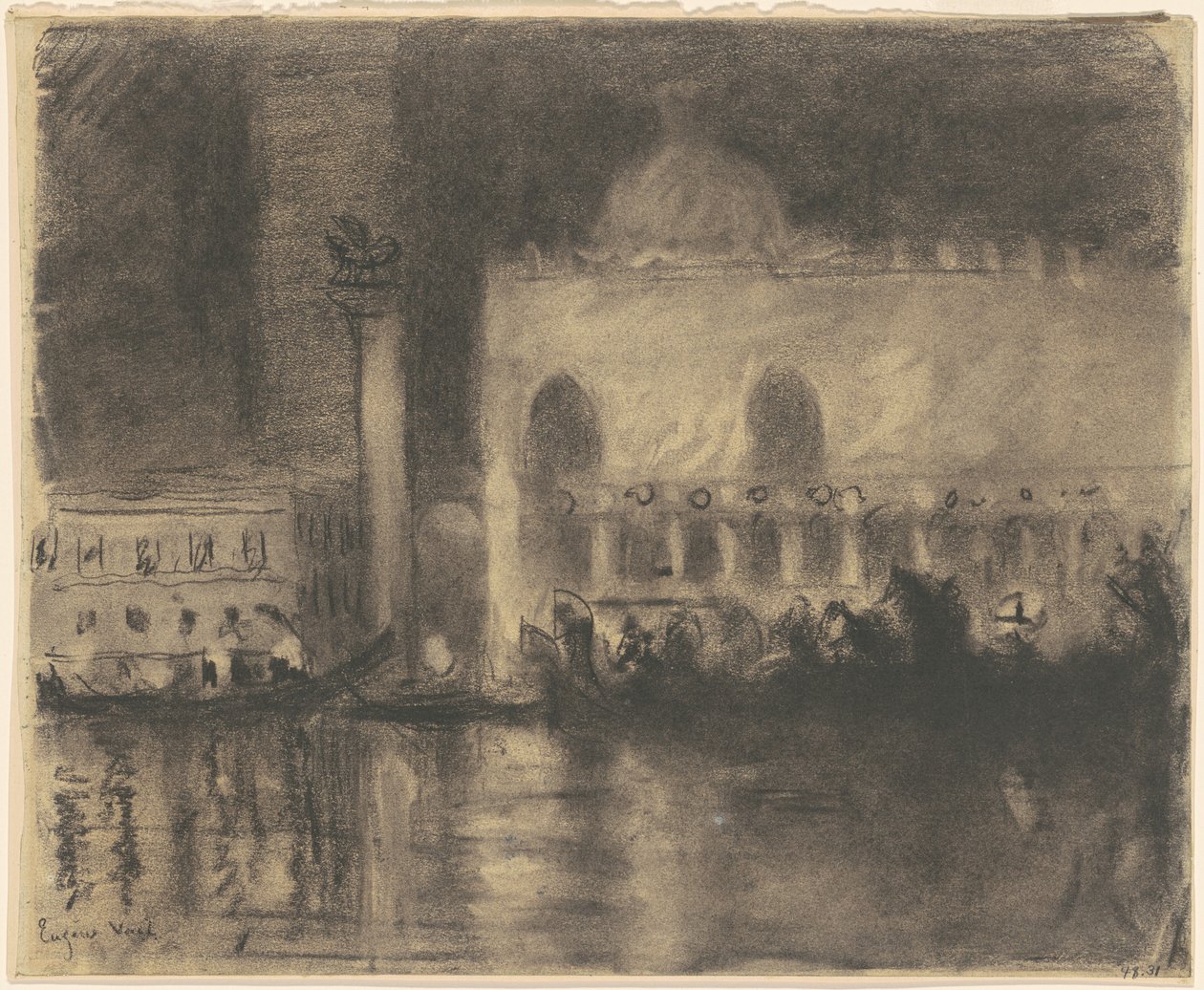 ذاكرة البندقية: Palazzo Ducale و the Piazzetta بواسطة يوجين فيل