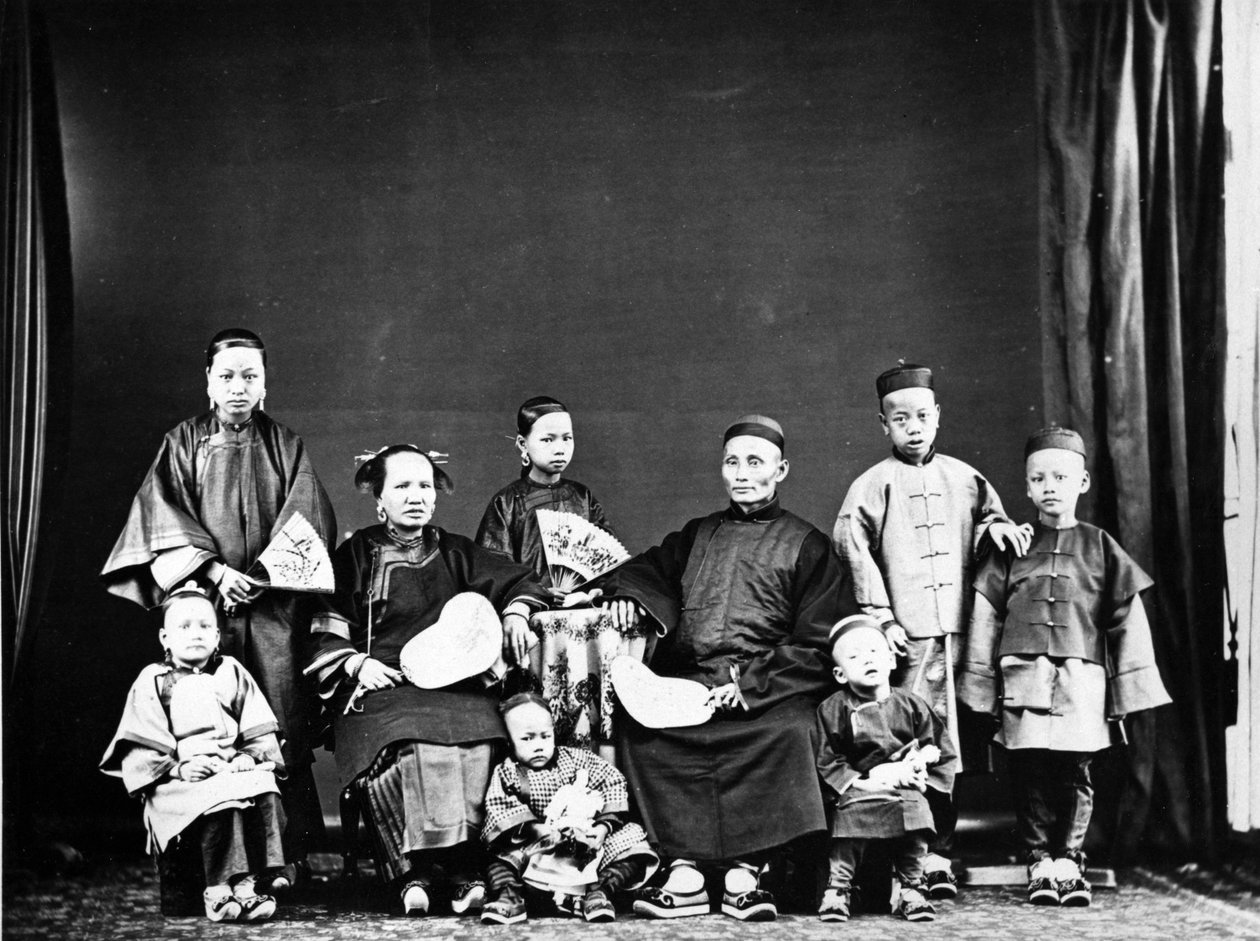 الأسرة الصينية ، 1870s بواسطة المصور الأوروبي