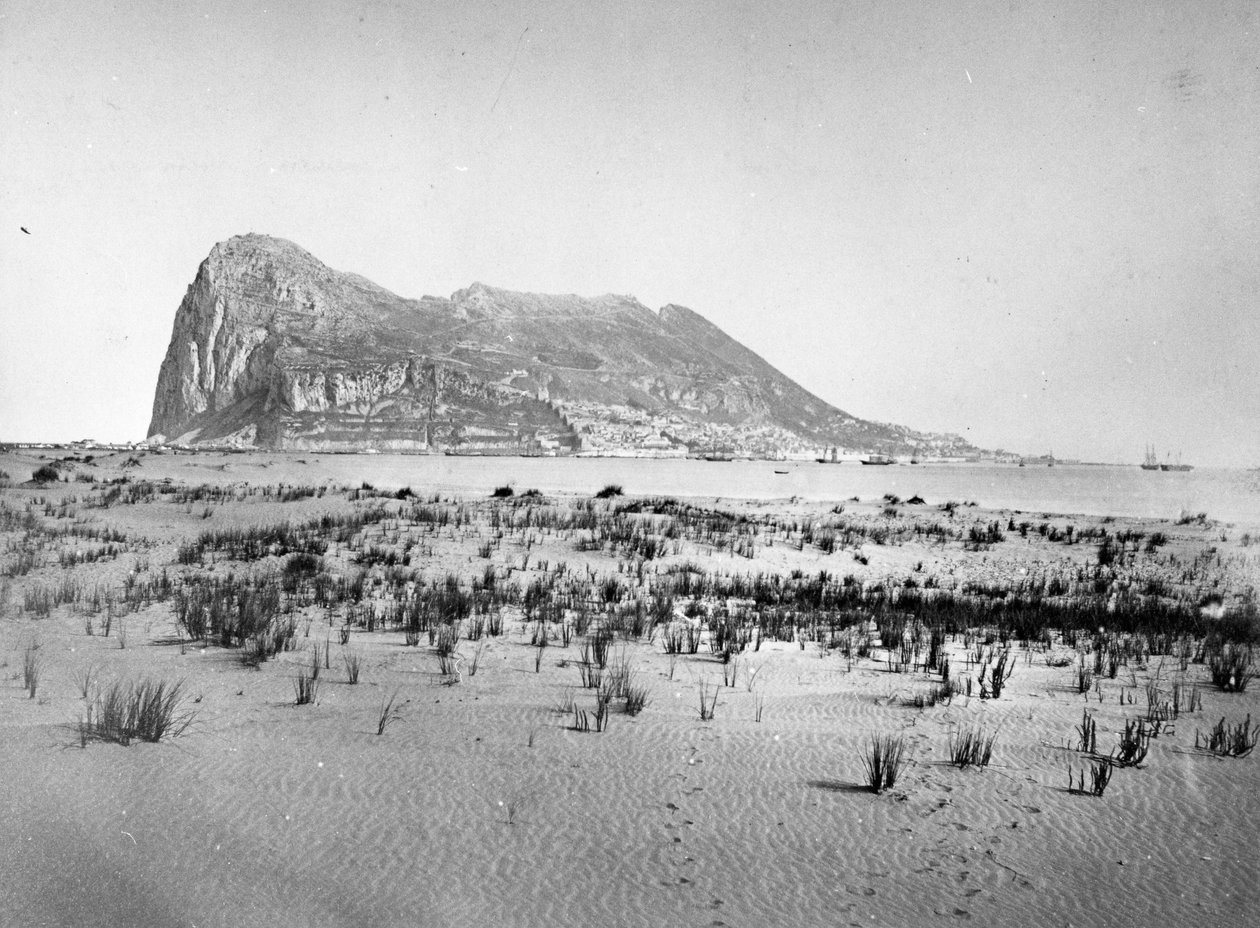 صخرة جبل طارق ، 1870s بواسطة المصور الأوروبي