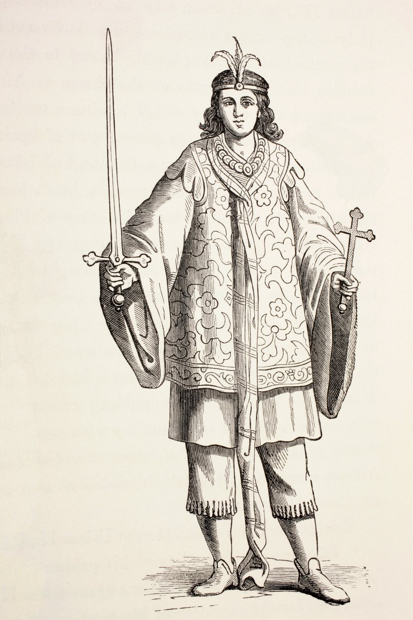 صفحة Prester John ، c.1880 بواسطة المدرسة الأوروبية