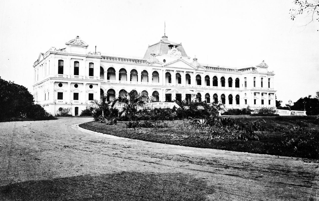 مقر الحكومة ، سايغون ، 1870s بواسطة المصور الأوروبي