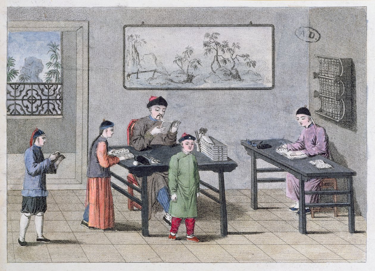 مدرسة صينية ، c.1810 بواسطة المدرسة الأوروبية