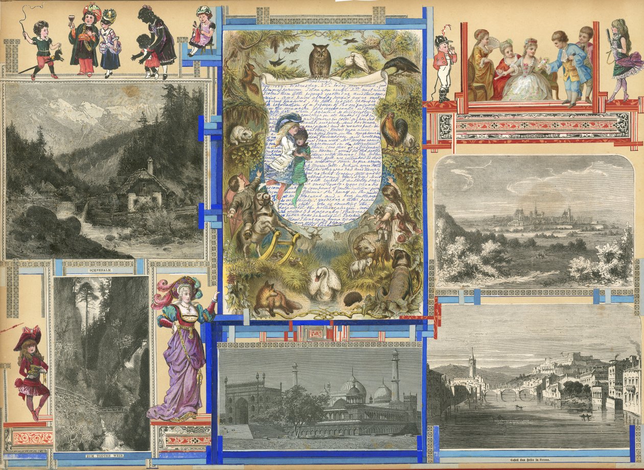 صفحة من المجلد السادس من ساملسوريوم (مادة مطبوعة) بواسطة المدرسة الأوروبية