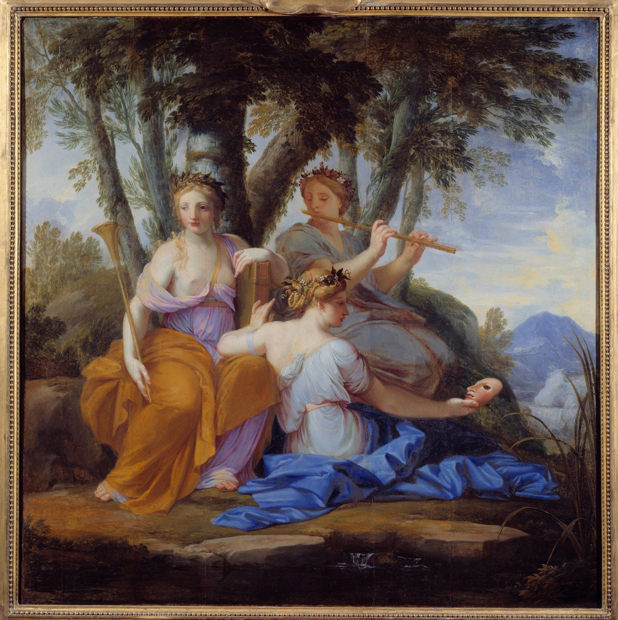 يعد كل من Clio و Euterpe و Thalie Elles ملهمين للتاريخ والموسيقى والكوميديا بواسطة Eustache (استوديو) Le Sueur