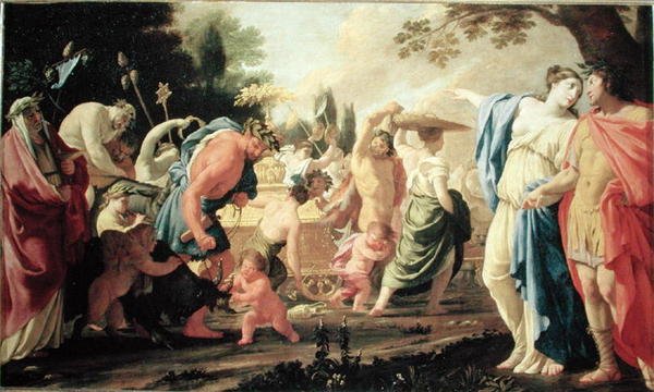 Poliphilus في انتصار باخوس ، 1637-38 بواسطة يوستاش لو سوير