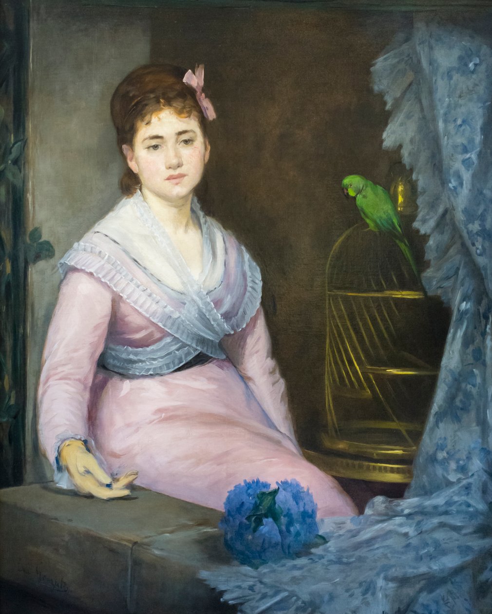 الكسل ، ج. 1871-1872 (زيت على قماش) بواسطة إيفا جونزاليس